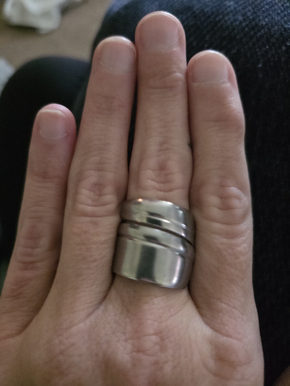 Silver Spoon Ring - Unbranded Size 9